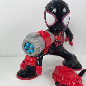 Marvel Spider-Man Into the SpiderVerse Shockstrike Miles Morales Electronic Acti
